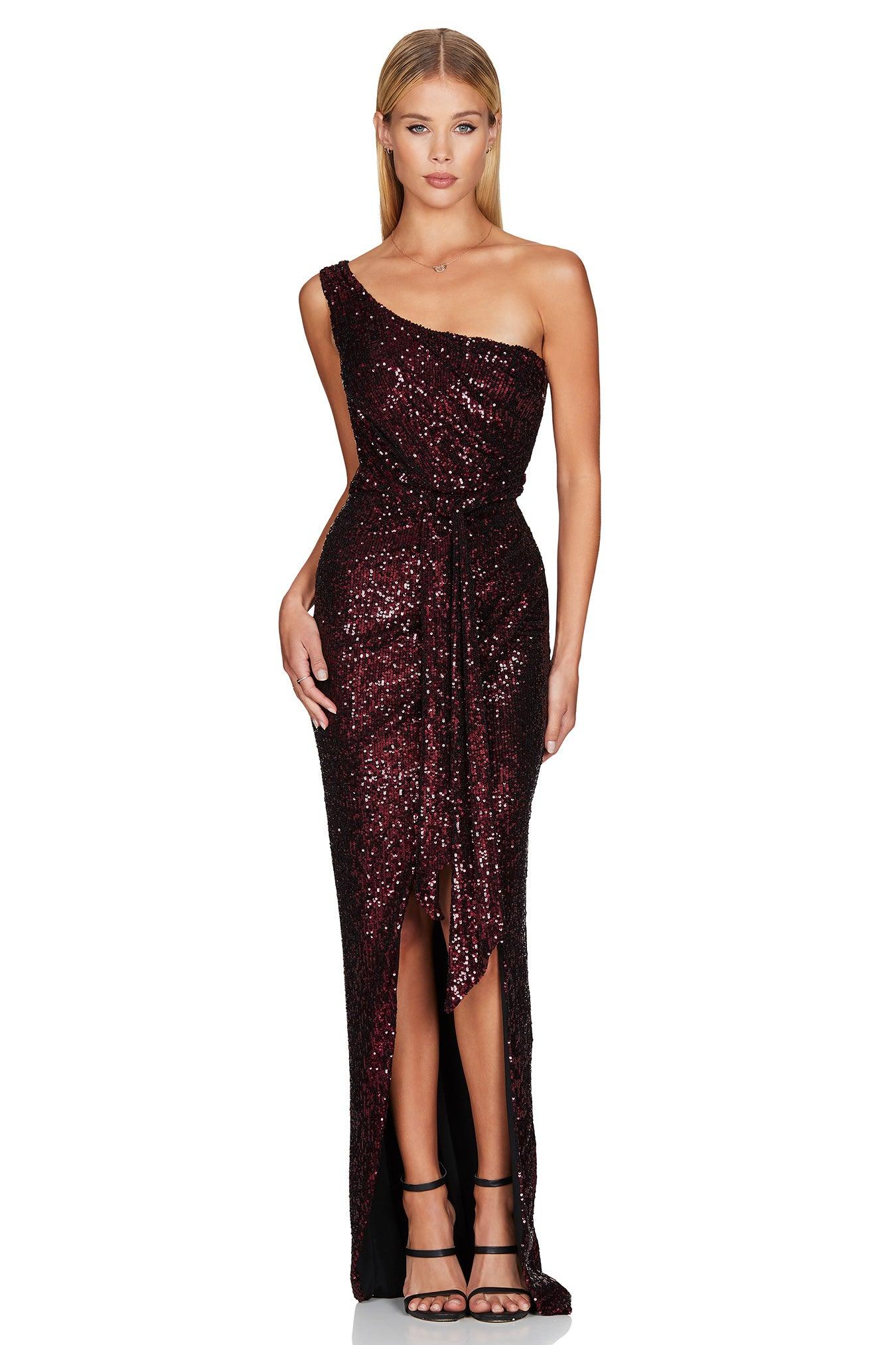 Nookie Palazzo Gown - Cherry - SHOPJAUS - JAUS