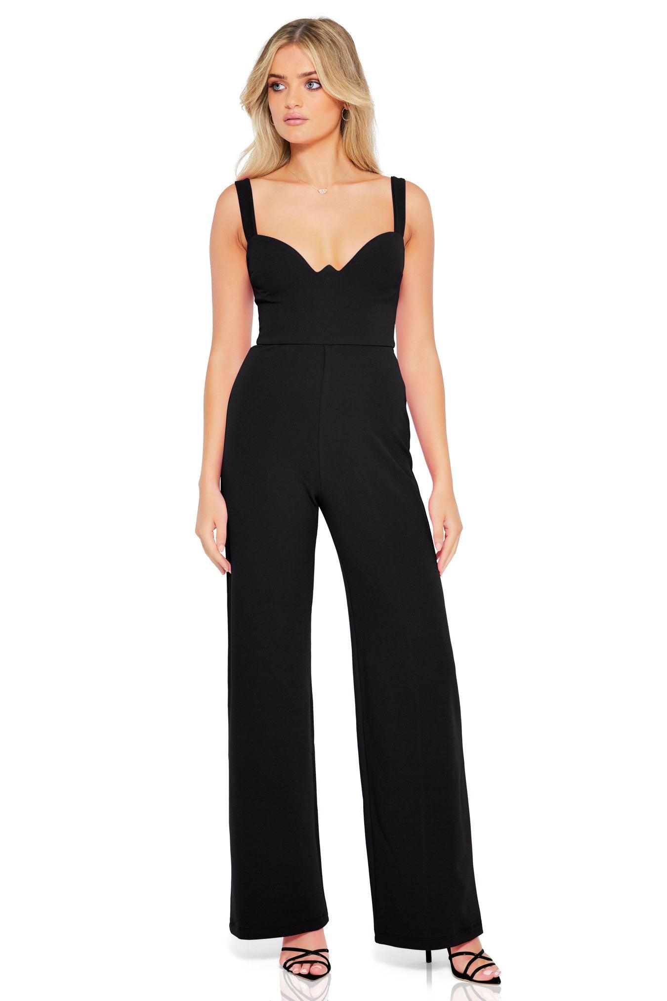 Nookie Romance Jumpsuit - Black - JAUS