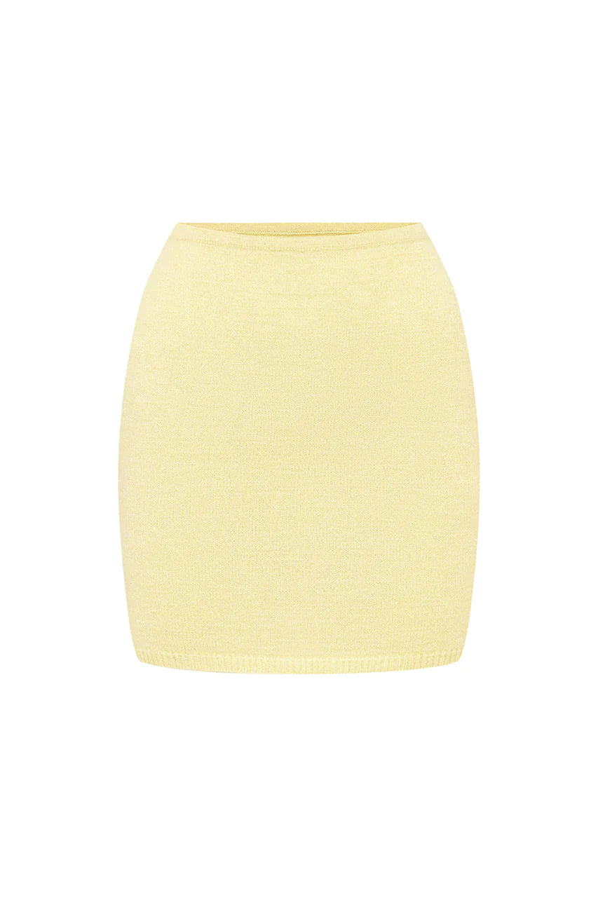 Norma Low Rise Skirt - Butter - JAUS