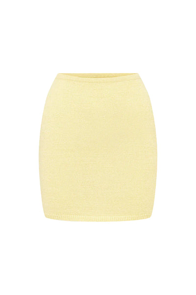 Norma Low Rise Skirt - Butter - JAUS
