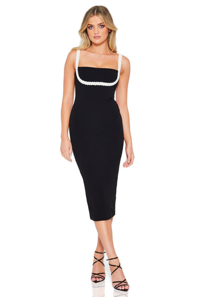 Nookie Nouveau Midi Dress - Black - SHOPJAUS - JAUS