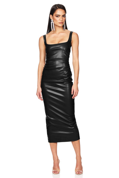 Nookie Off Duty Midi Dress - Black - SHOPJAUS - JAUS
