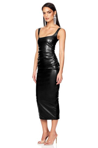 Nookie Off Duty Midi Dress - Black - SHOPJAUS - JAUS