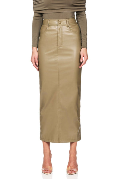 Nookie Off Duty Skirt - Khaki - SHOPJAUS - JAUS