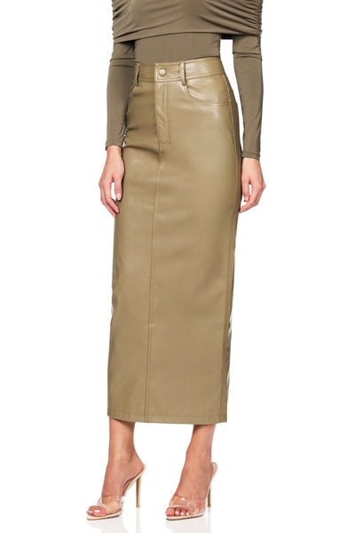 Nookie Off Duty Skirt - Khaki - SHOPJAUS - JAUS