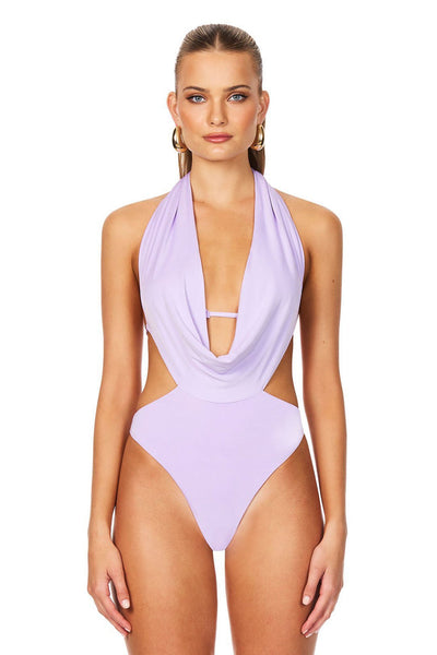 Nookie Olivia Drape Bodysuit - Lilac - SHOPJAUS - JAUS