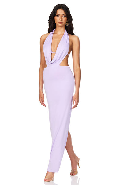 Nookie Olivia Drape Dress - Lilac - SHOPJAUS - JAUS
