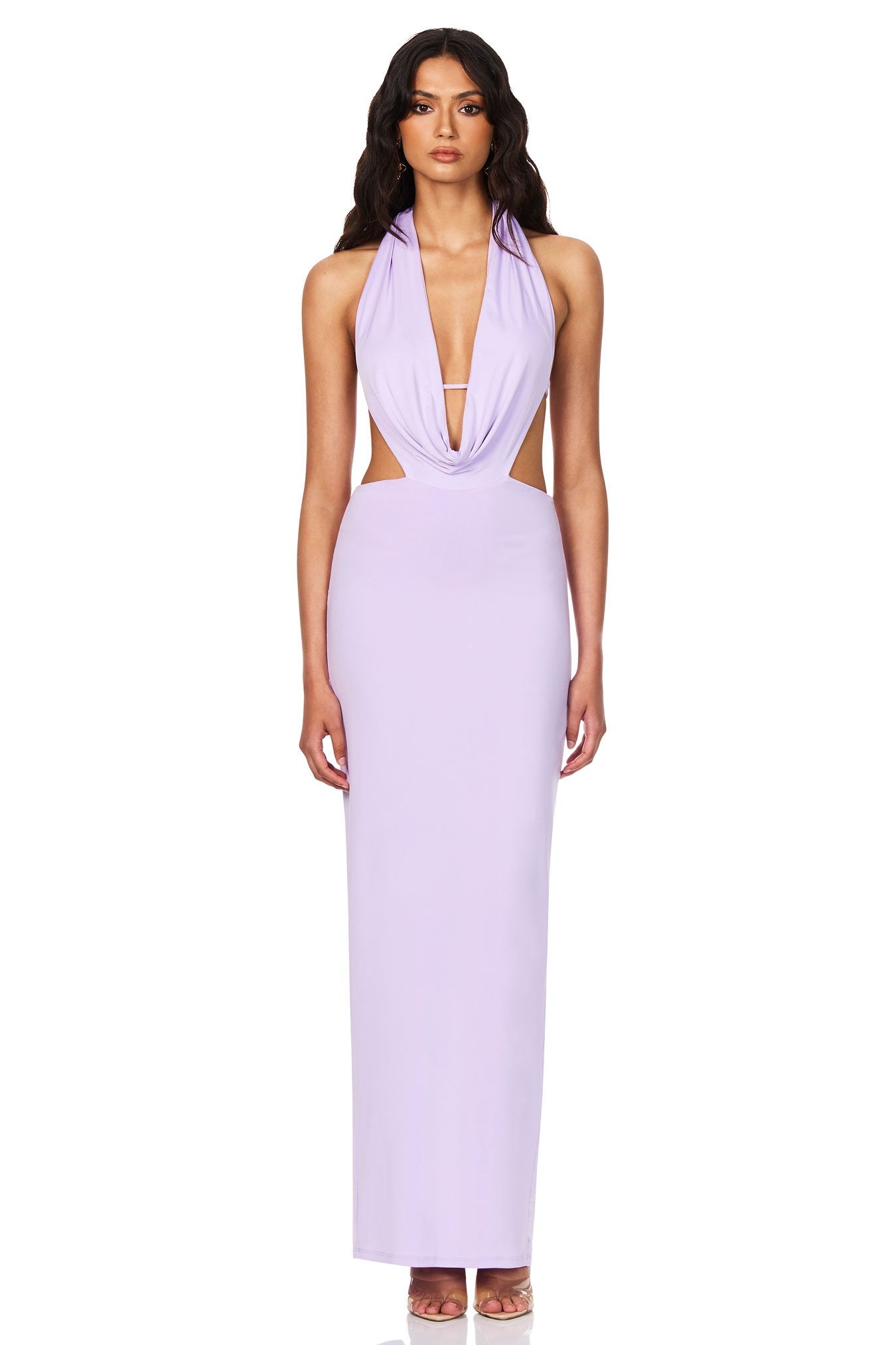 Nookie Olivia Drape Dress - Lilac - SHOPJAUS - JAUS