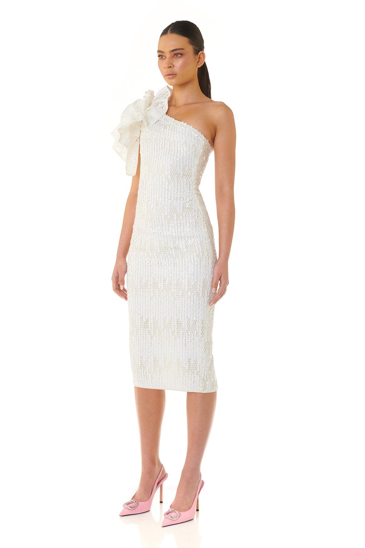 Olivia Dress - White - JAUS