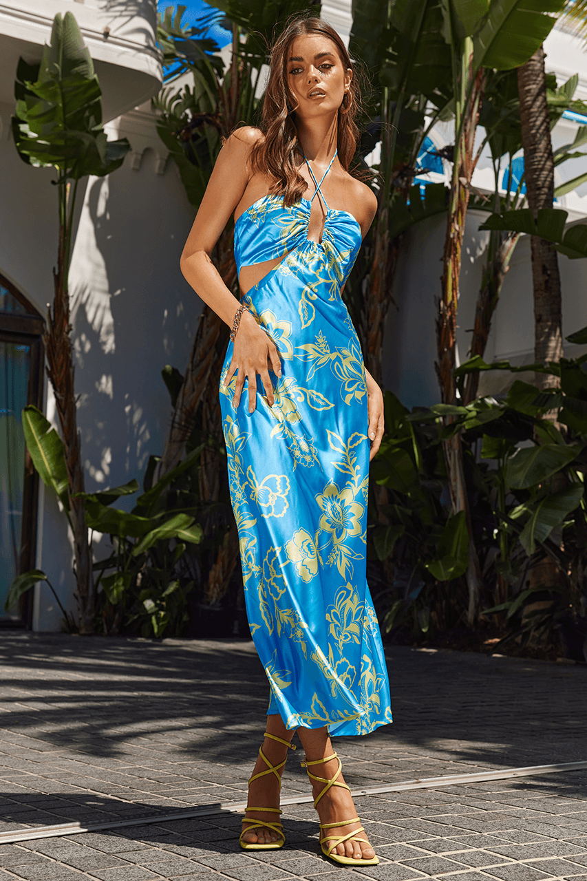 Orica Midi Slip Dress - Sky Blue | JAUS Orica Midi Slip Dress - Sky Blue | JAUS