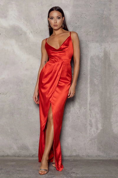 Paloma Dress - Red - JAUS