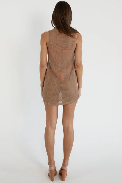 Paradise Mini Dress - Mocha - JAUS