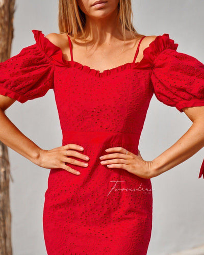 Parker Dress - Red - SHOPJAUS - JAUS
