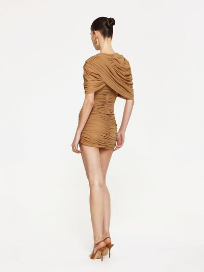 Phoneix Mini Dress - Dark Skin - SHOPJAUS - JAUS