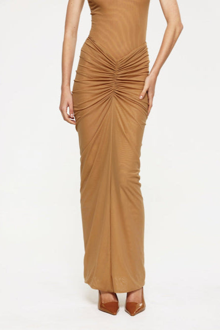 Pilar Maxi Skirt - Dark Skin - SHOPJAUS - JAUS