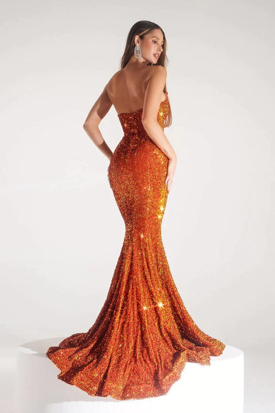 Portia & Scarlett PS21208 Gown - Burnt Orange - JAUS