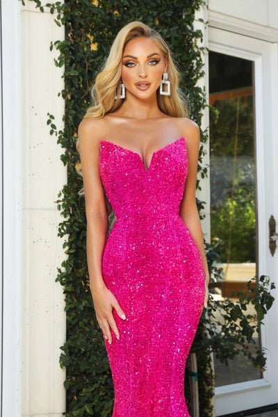 Portia & Scarlett PS21208 Gown - Hot Pink - JAUS