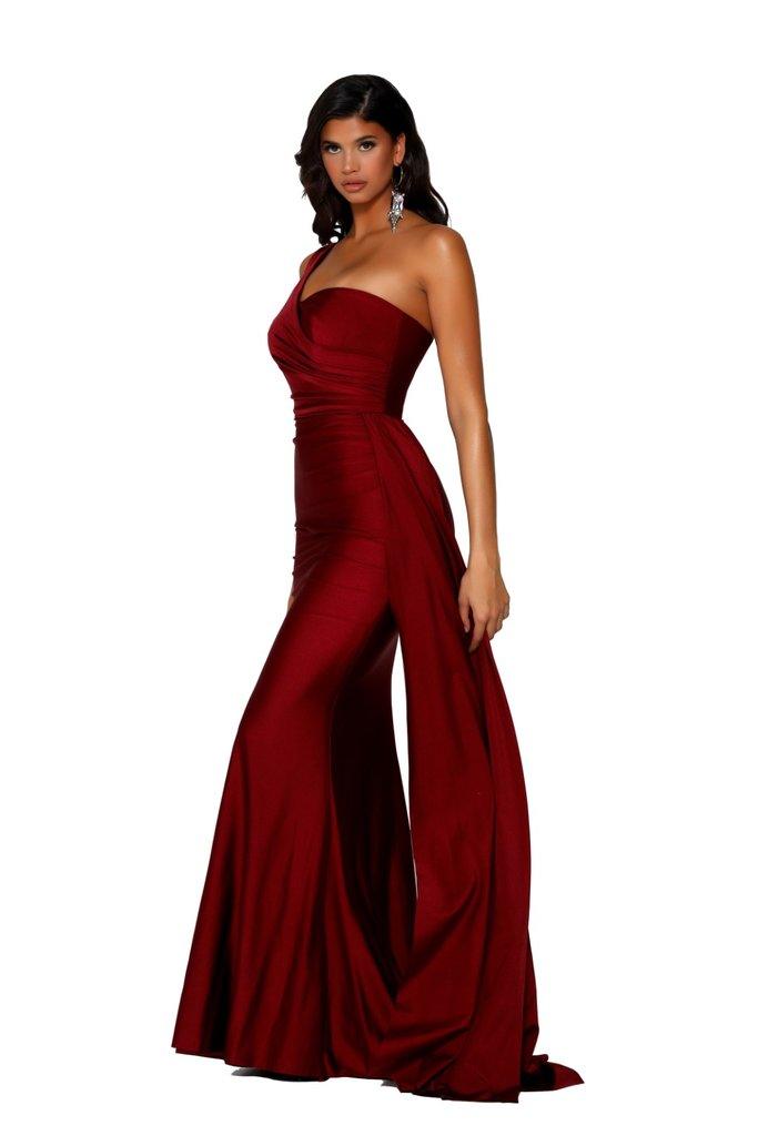 Portia & Scarlett PS6321 Gown - Deep Red - JAUS