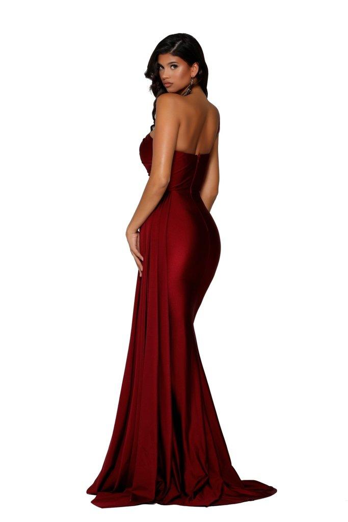 Portia & Scarlett PS6321 Gown - Deep Red - JAUS