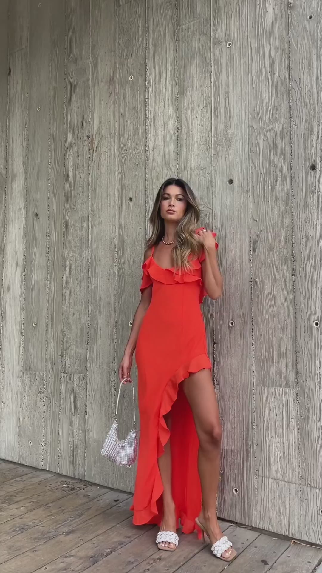 dalia maxi dress Dalia Maxi Dress - Tangerine