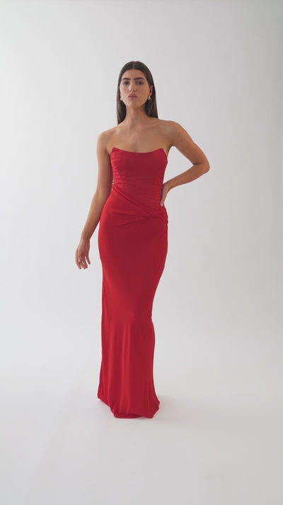 Elora Dress - Scarlet