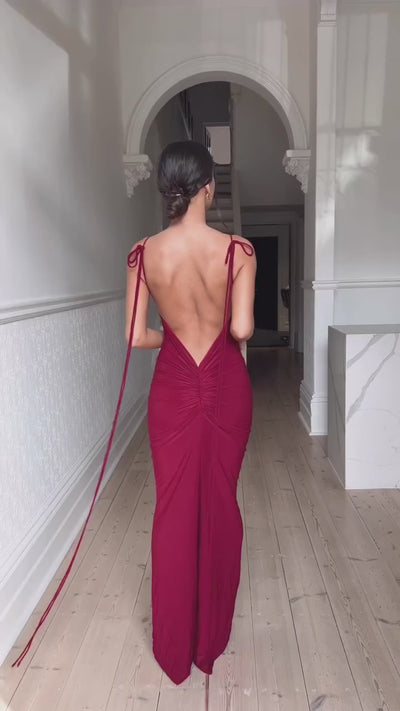 Jiani Gown - Wine