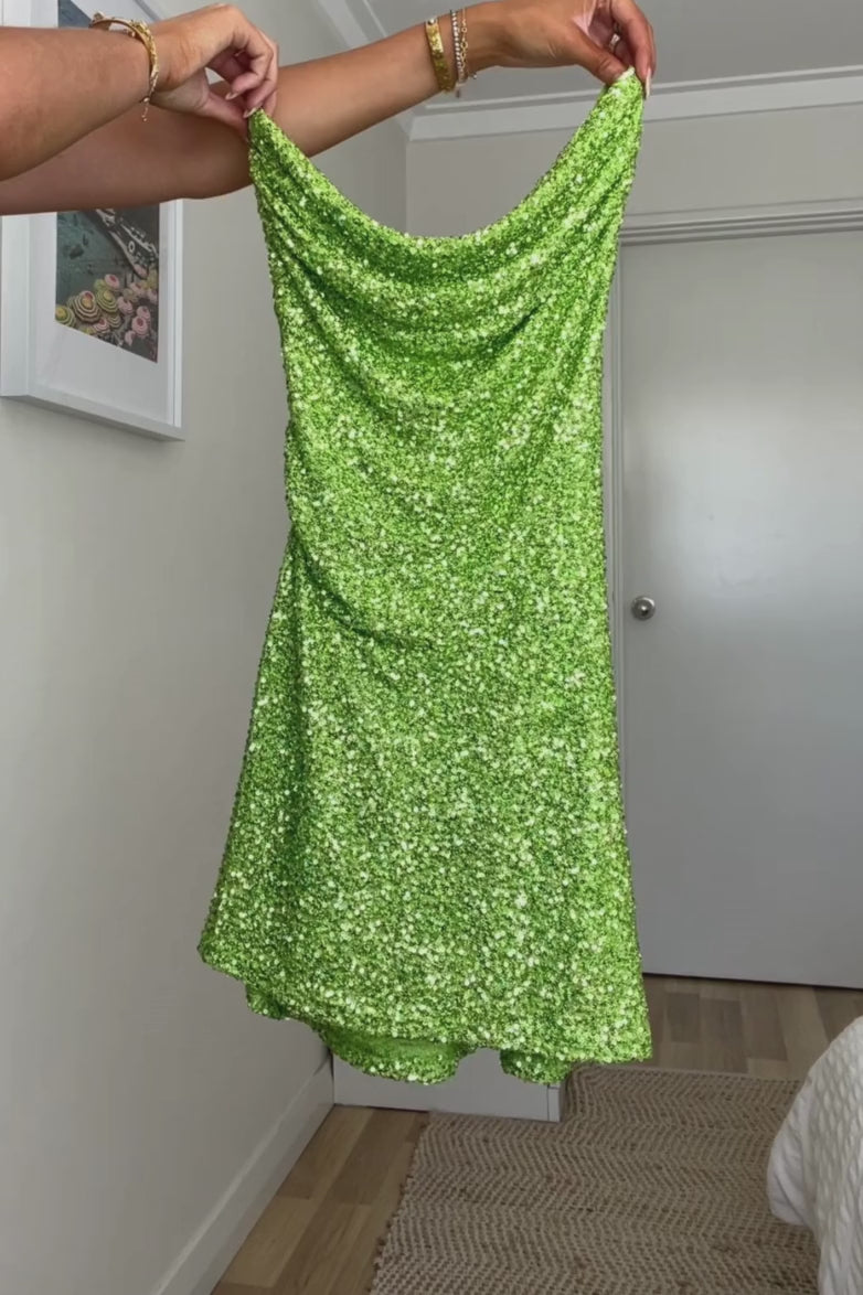Alista Mini Dress - Lime