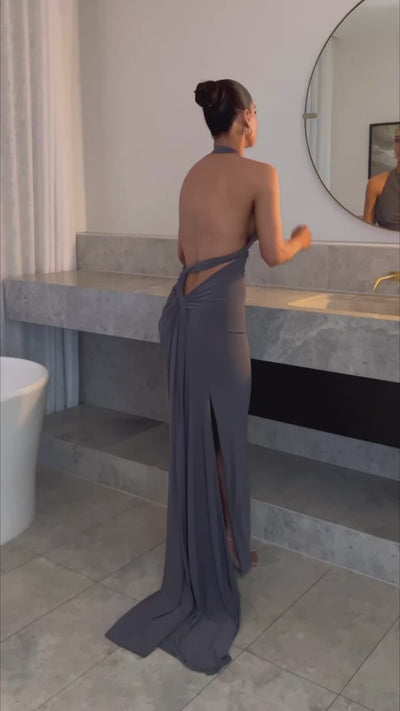 Ivana Multi-Way Gown - Slate Grey