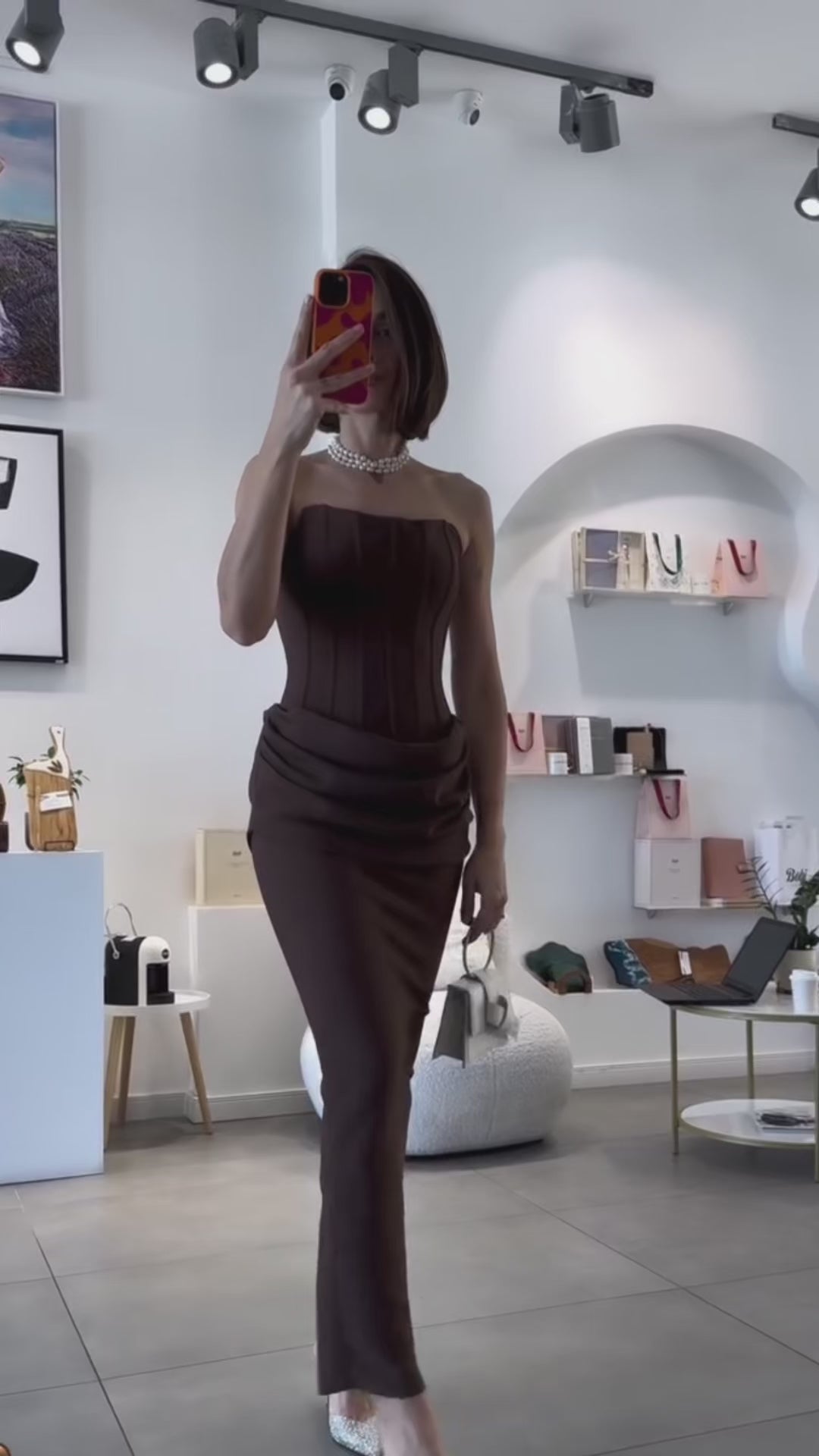 Hilda Gown - Chocolate