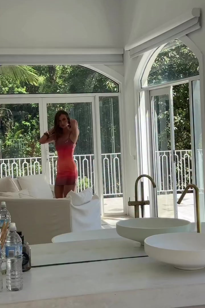 Deia Mini Dress - Blaze Ombre