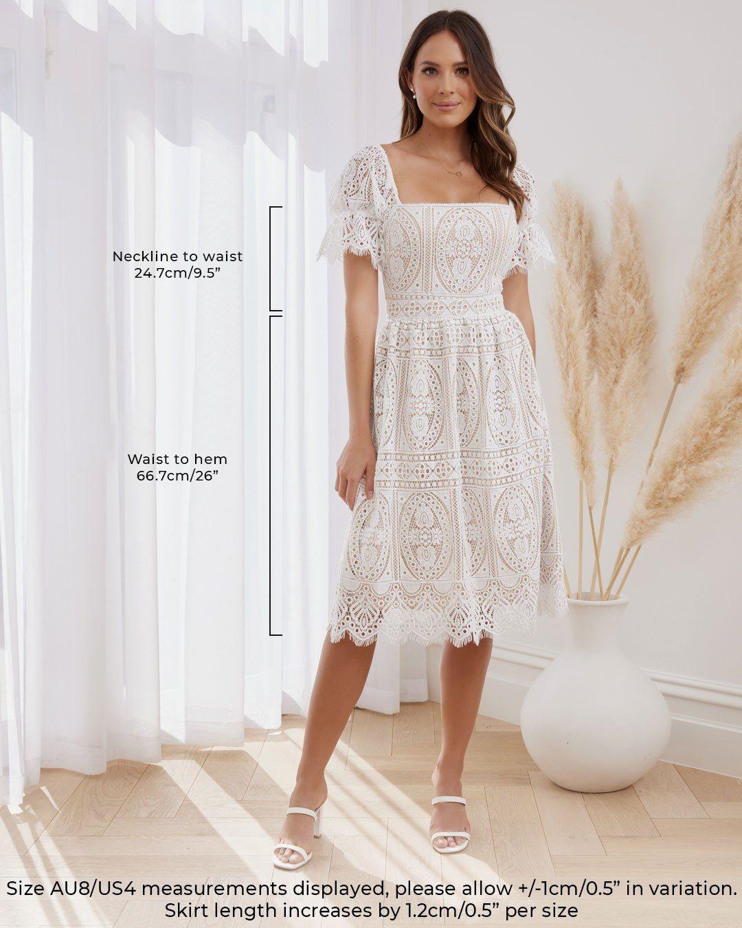 Remie Dress - Navy/Nude
