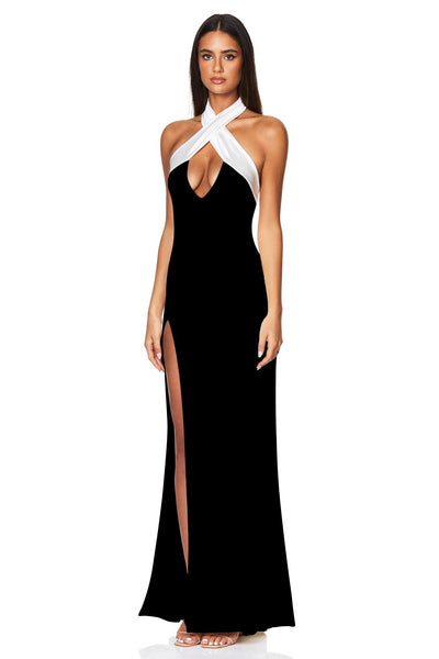 Nookie Renaissance Gown - Ivory/Black - SHOPJAUS - JAUS