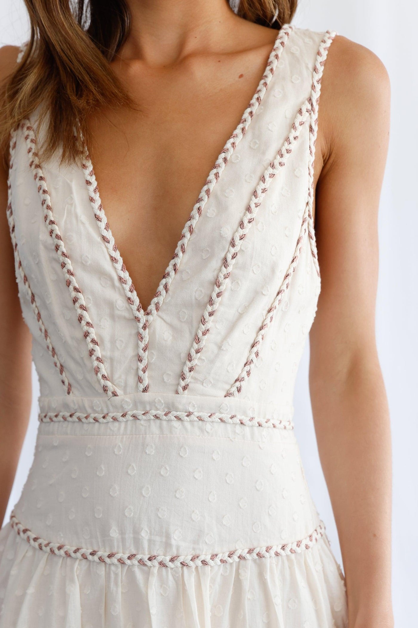 Renata Dress - Beige - JAUS