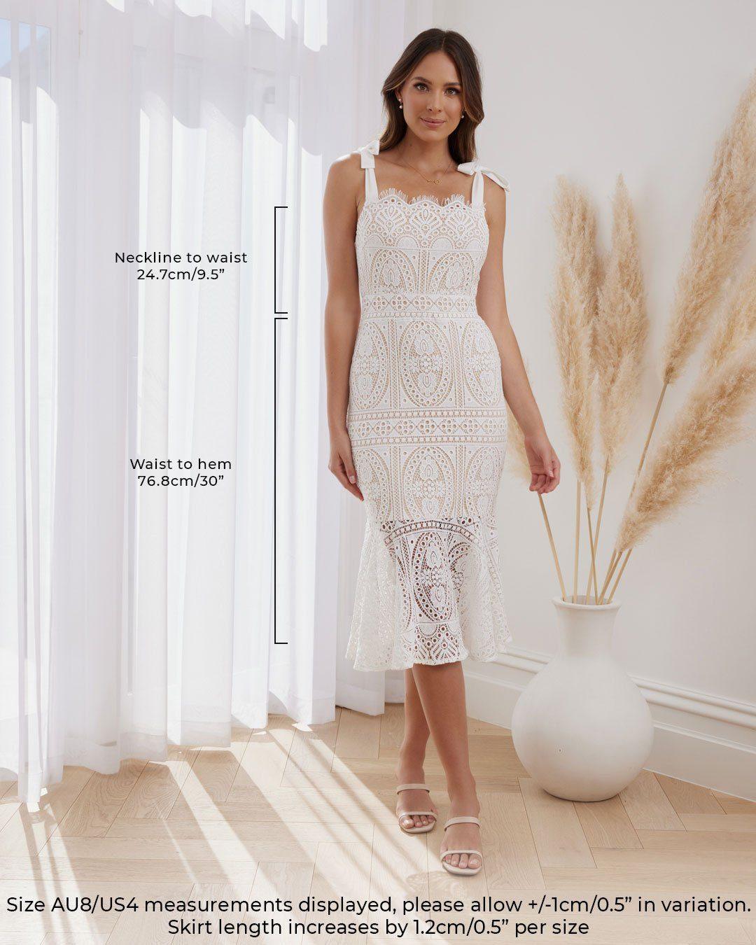 Reneylla Dress - White - JAUS