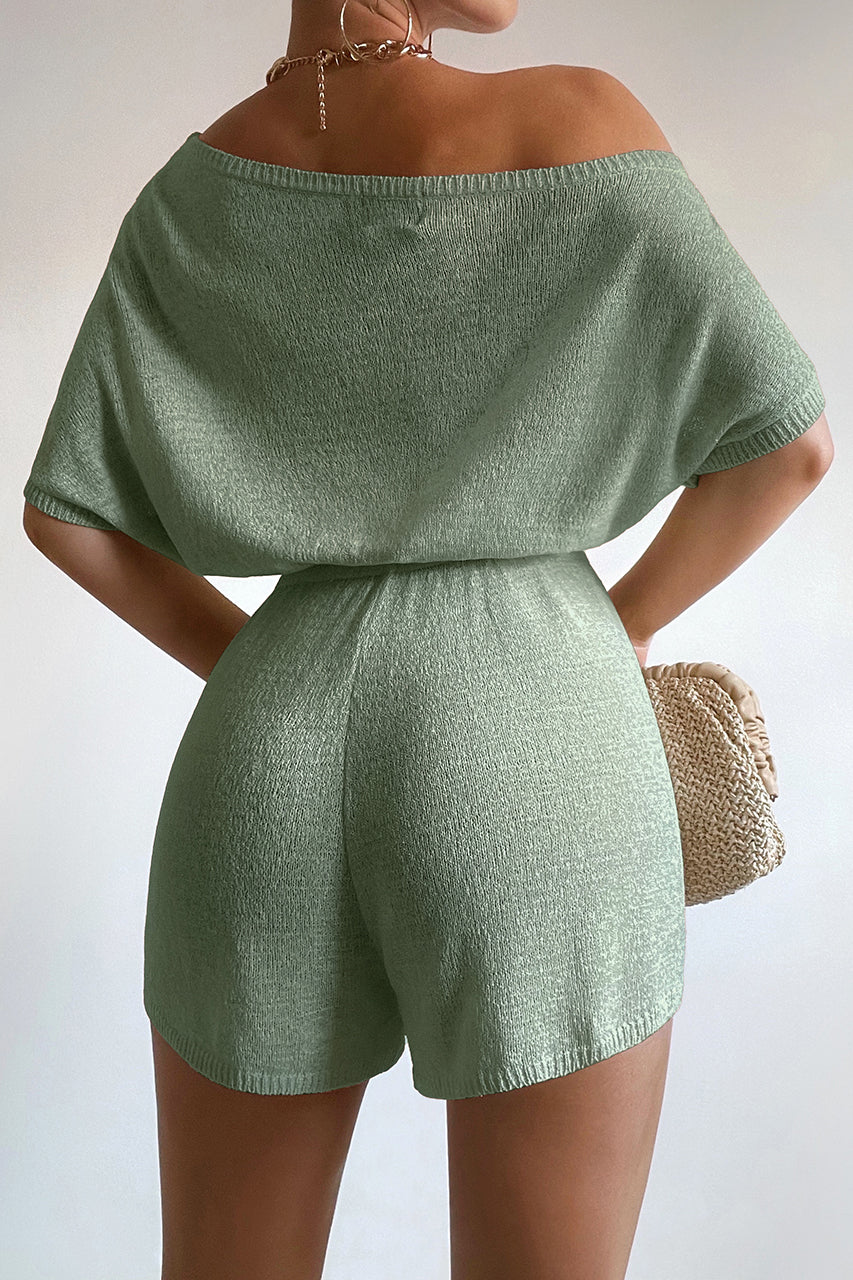 Miami Knit Romper - Sage - SHOPJAUS - JAUS