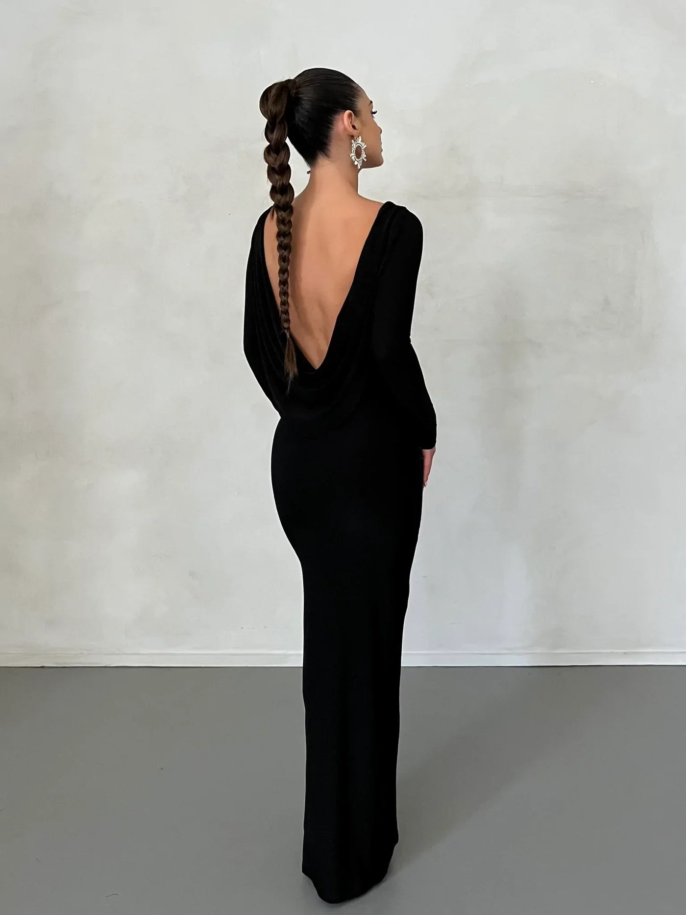 Reversible Amari Gown - Black - JAUS