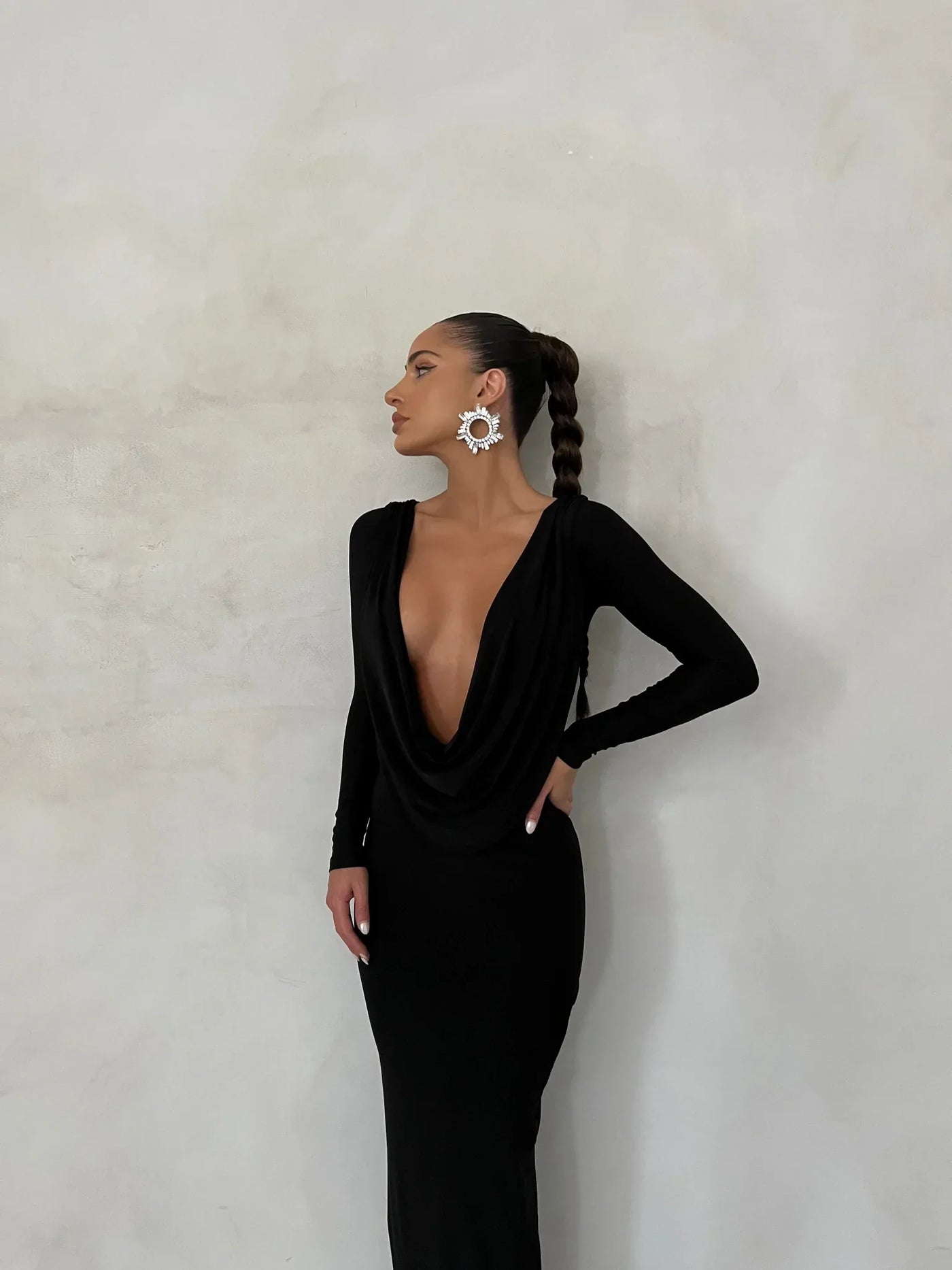 Reversible Amari Gown - Black - JAUS