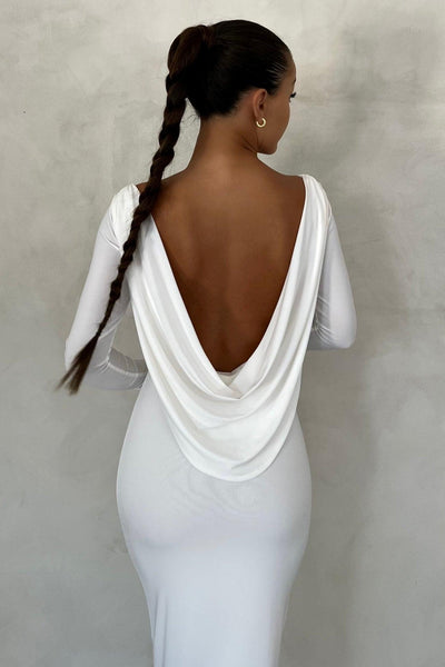 Reversible Amari Gown - White - JAUS