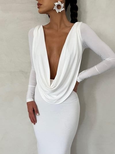 Reversible Amari Gown - White - JAUS