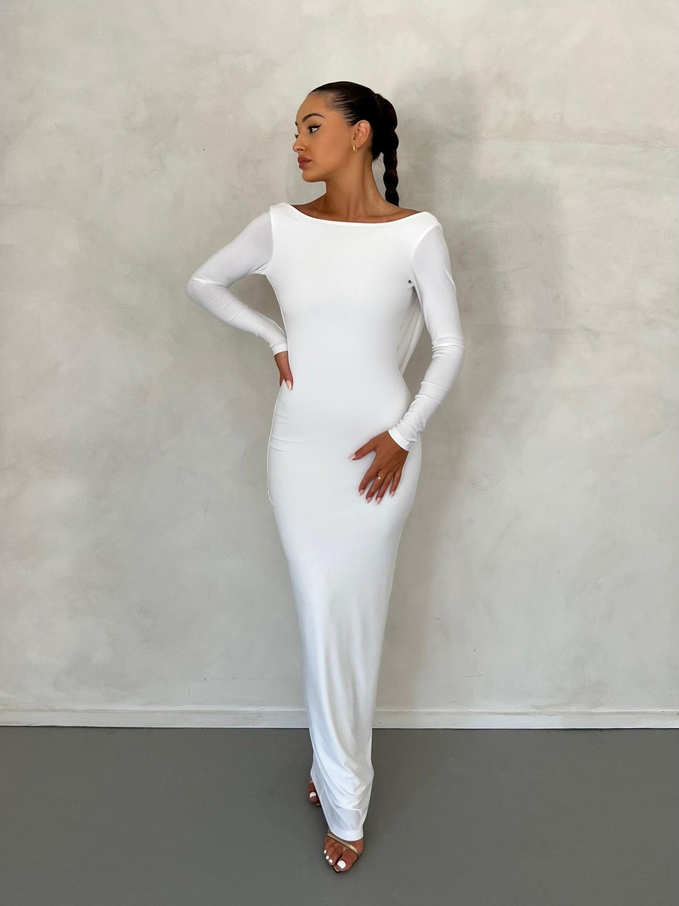 Reversible Amari Gown - White - JAUS