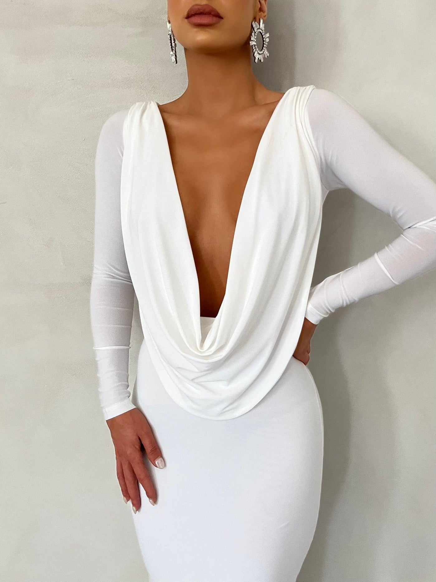 Reversible Amari Gown - White - JAUS