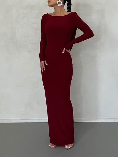 Reversible Amari Gown - Wine - JAUS