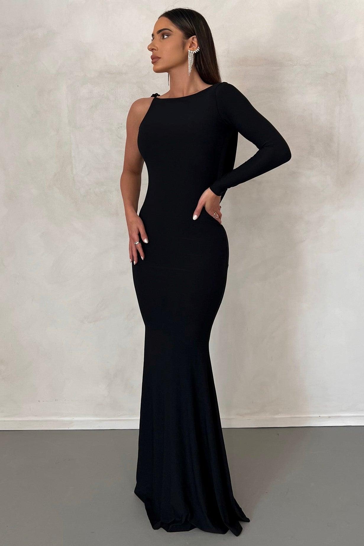 Reversible Emilia Gown - Black - JAUS