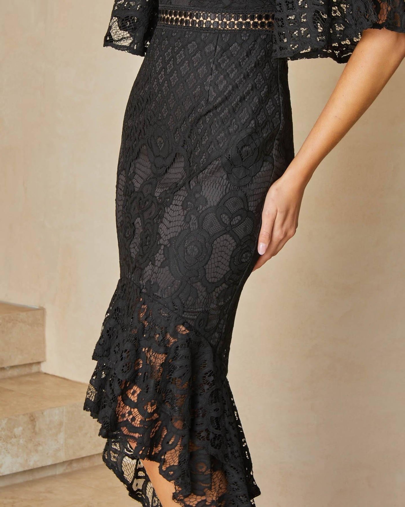 Reyna Dress - Black - JAUS