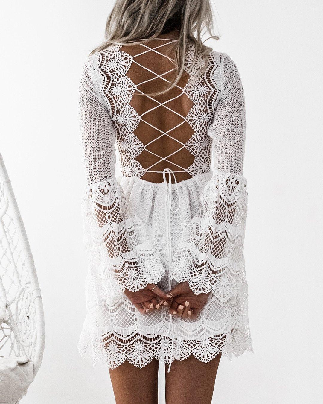 Romania Dress - White | JAUS