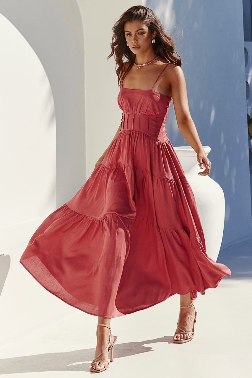 Rome Midi Dress - Copper XSmall / Copper
