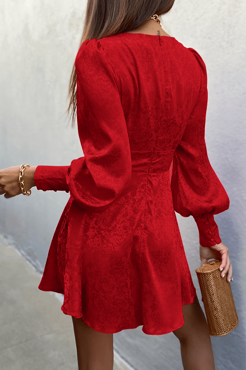 Rosalie Mini Dress - Red - JAUS