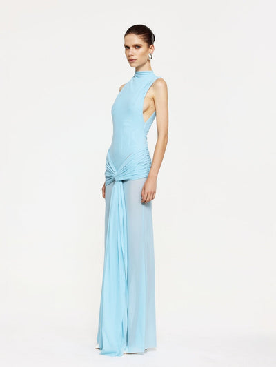Roza Maxi Dress - Pale Blue - SHOPJAUS - JAUS