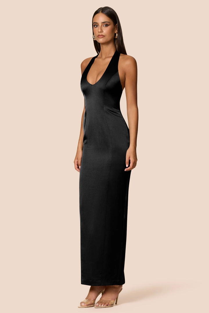 navy blue dress for baby girl Nookie Sabine Maxi Dress - Black