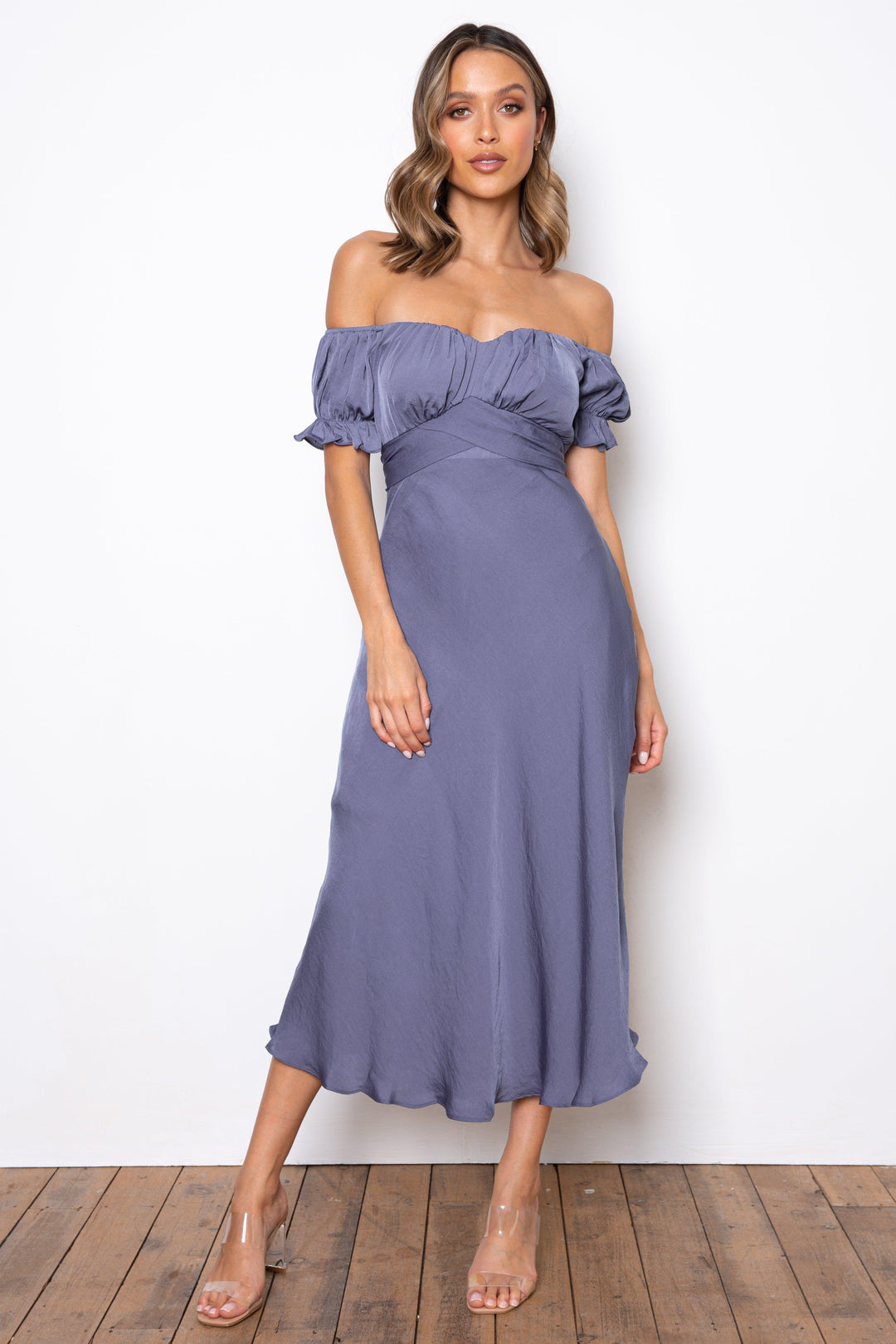Samantha Dress - Steel Blue | JAUS Samantha Dress - Steel Blue | JAUS